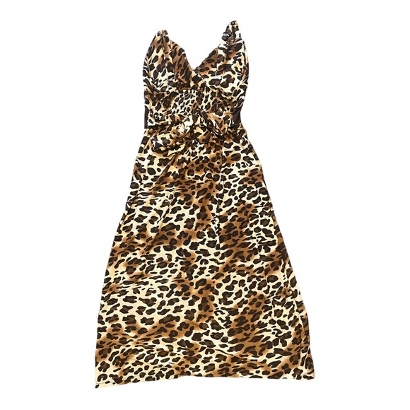 Magic Brand Knee Length Halter Style Dress Size XS/Small Animal Print - Picture 3 of 3